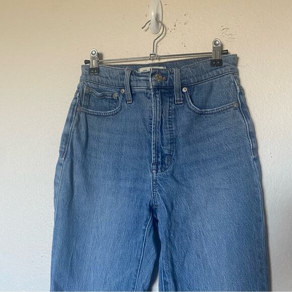 Madewell The Perfect Vintage Jean Light Wash High Rise Mom Jeans Denim Size 24 - Picture 3 of 12